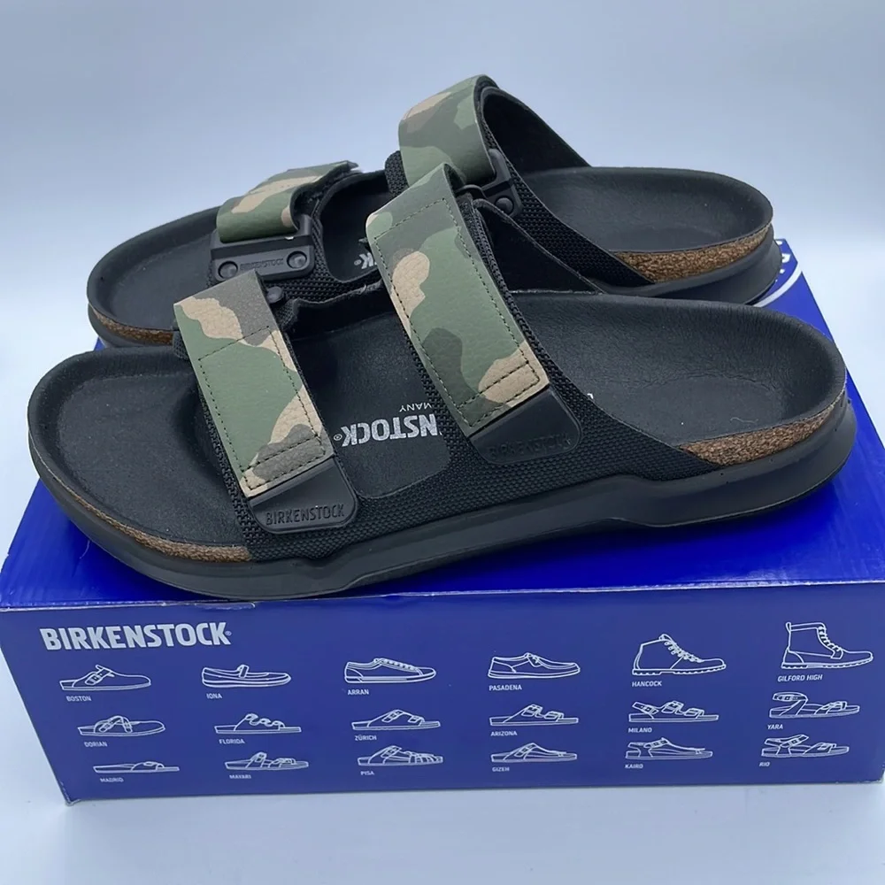 Birkenstock Atacama Green Camo Camouflage Strap Sandals Sizes 41-45 - Picture 7 of 9